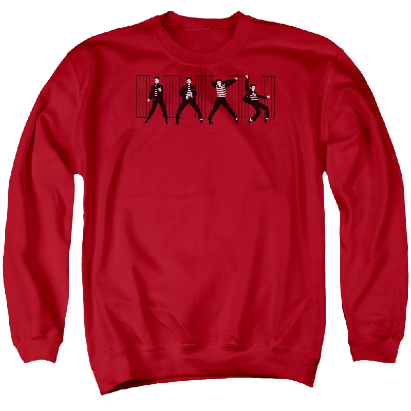 Weekend Special Elvis Presley Sweatshirt Jailhouse Rock Red Pullover