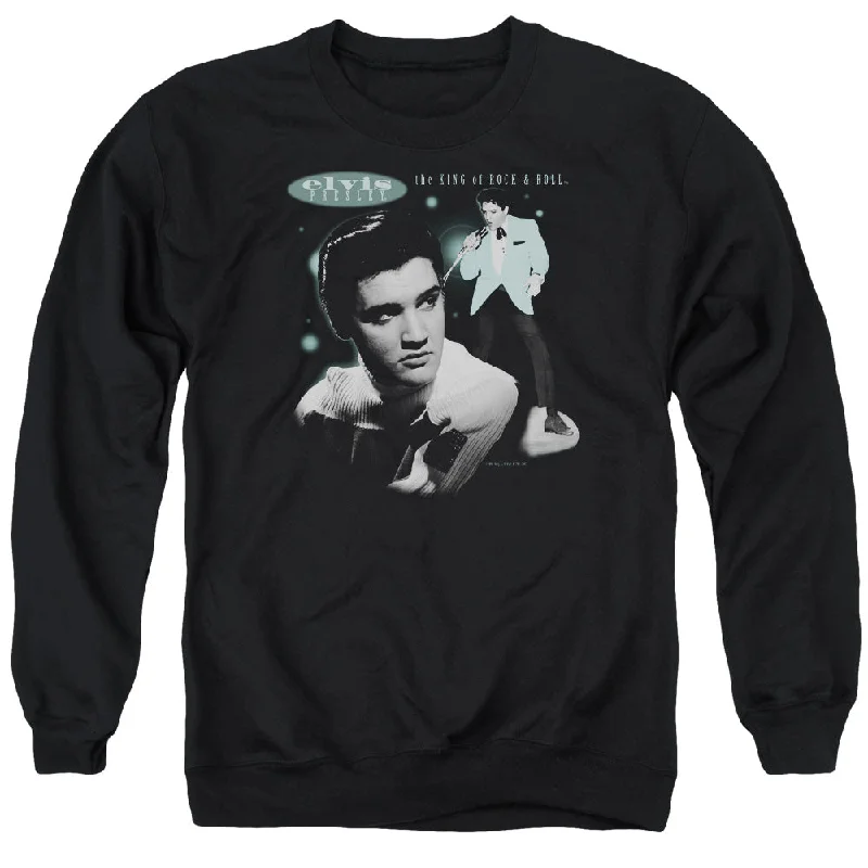 Take Advantage Elvis Presley Sweatshirt King of Rock and Roll Black Pullover