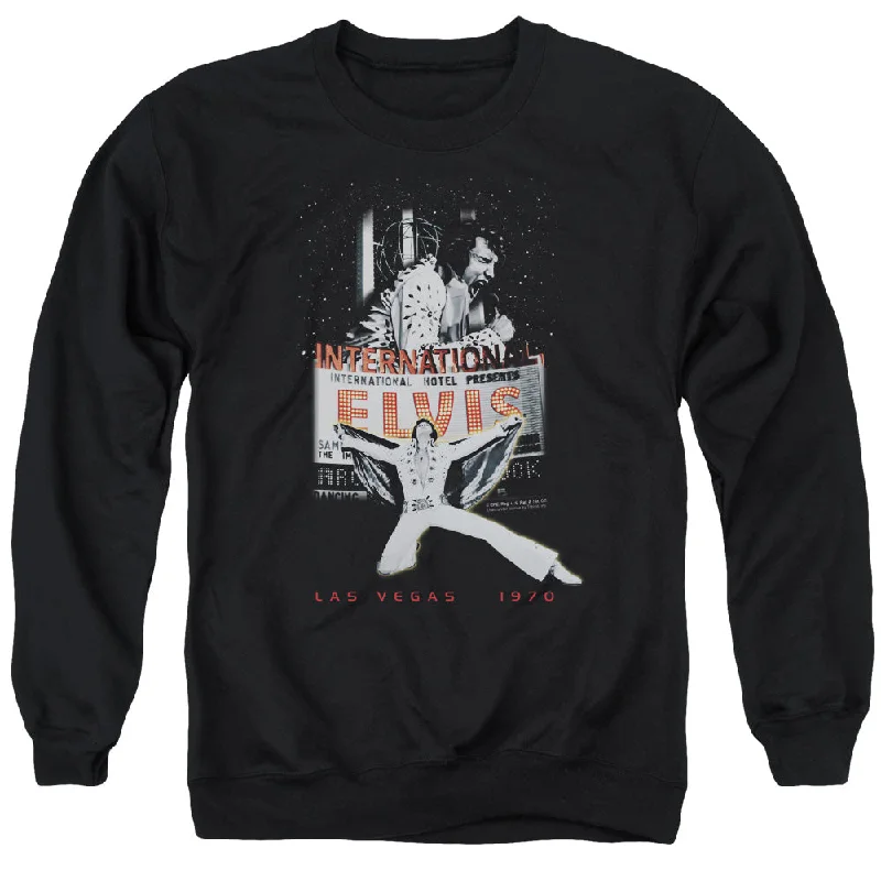 Exclusive Offers Elvis Presley Sweatshirt Las Vegas 1970 Black Pullover