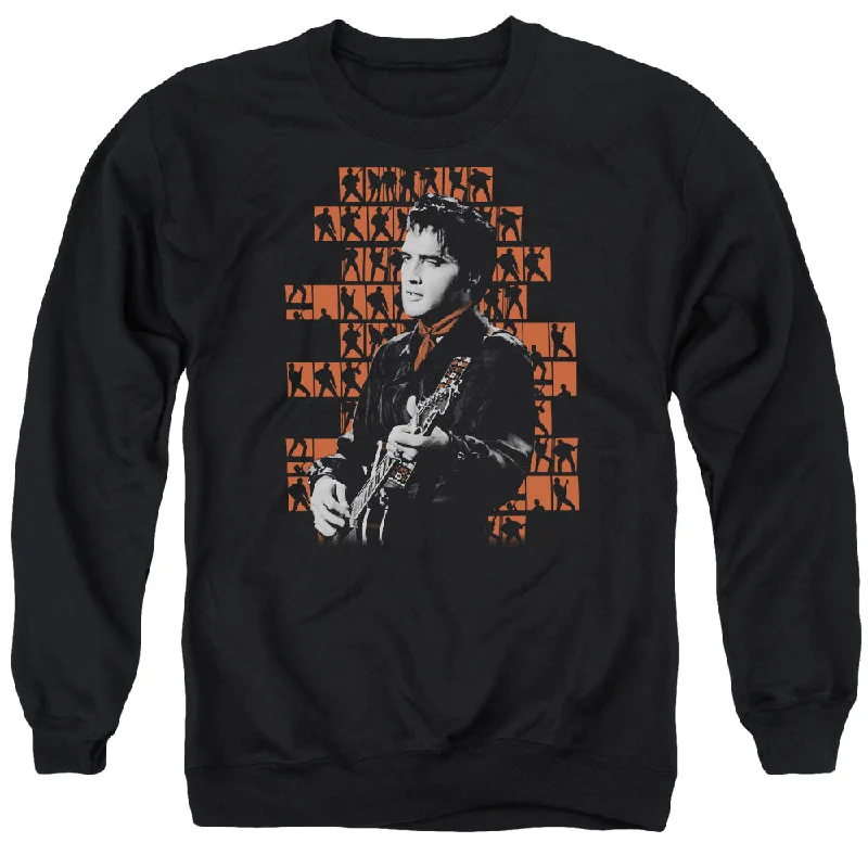 Limited Time Offer Elvis Presley Sweatshirt Poses Black Pullover