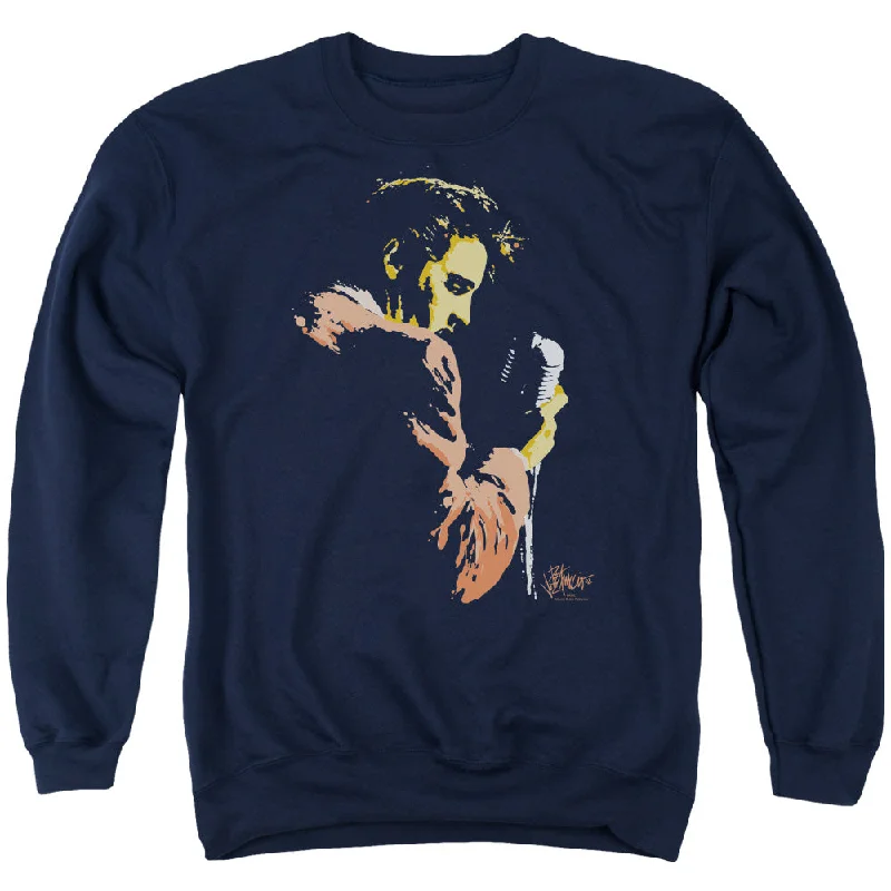 Crazy Savings Elvis Presley Sweatshirt Singing Navy Pullover
