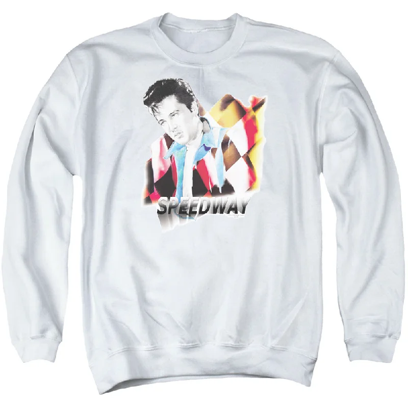 Final Markdown Elvis Presley Sweatshirt Speedway White Pullover