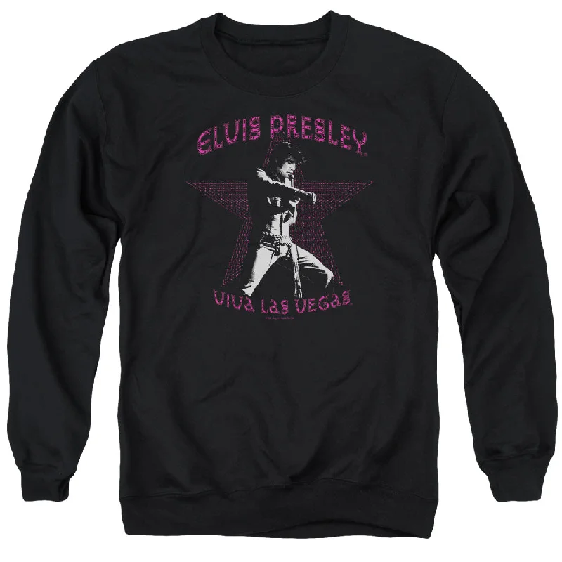 Today Only Elvis Presley Sweatshirt Star Viva Las Vegas Black Pullover