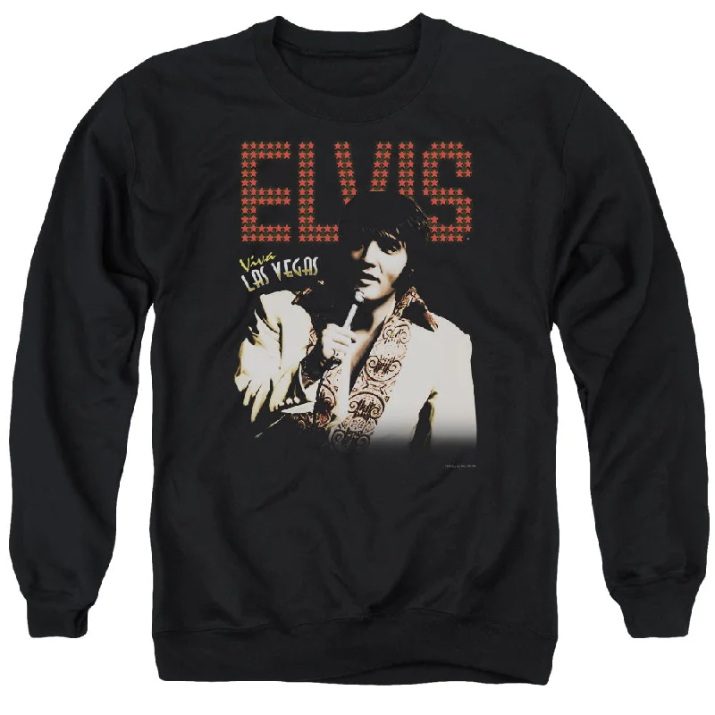 New Arrival Elvis Presley Sweatshirt Viva Las Vegas Stars Black Pullover