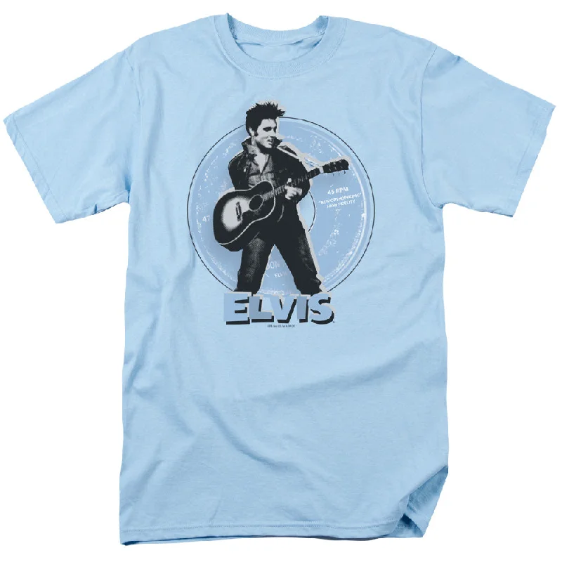 Price Drop Alert Elvis Presley T-Shirt 45 RPM Light Blue Tee