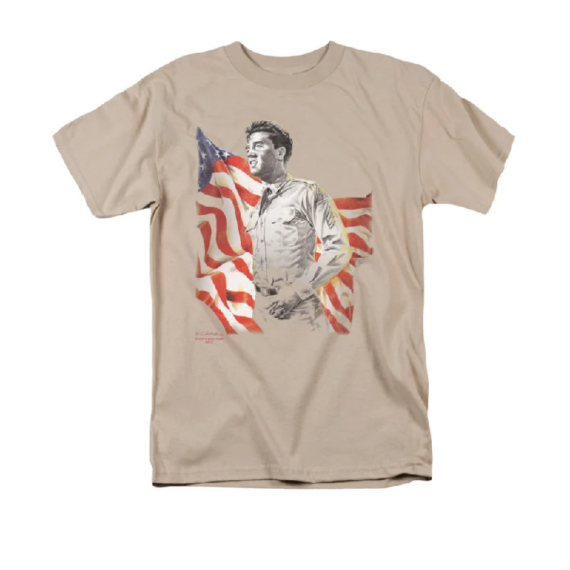 Take Advantage Elvis Presley T-Shirt American Flag Sand Tee