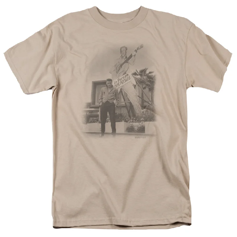 Lowest Price Elvis Presley T-Shirt In Person Sand Tee