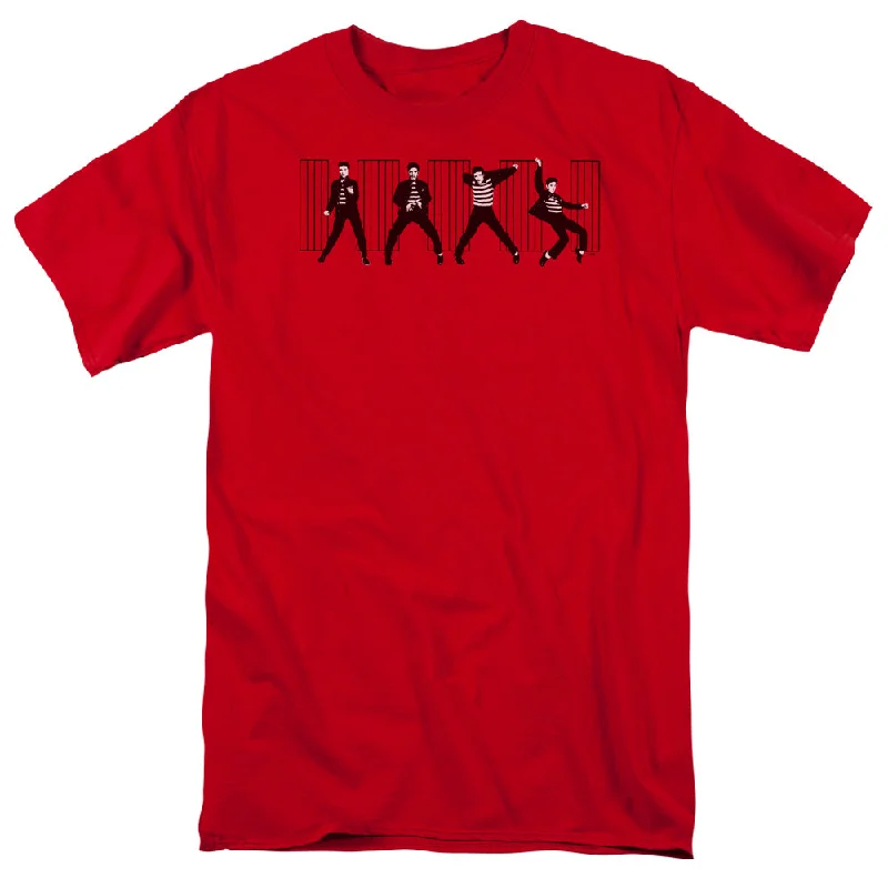 Limited Stock Elvis Presley T-Shirt Jailhouse Rock Red Tee