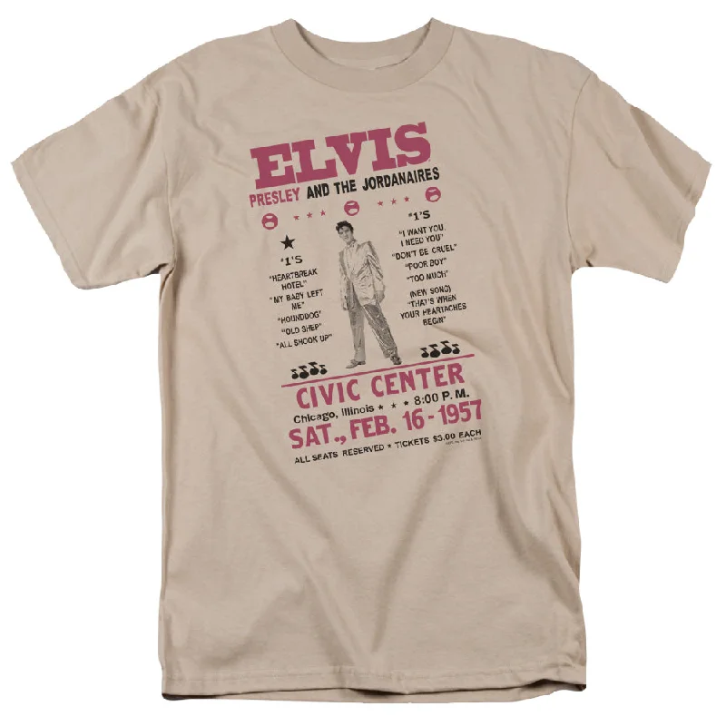 Referral Discount Elvis Presley T-Shirt The Jordanaires Sand Tee