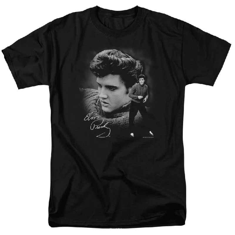 Limited Edition Elvis Presley T-Shirt Wearing Sweater Black Tee