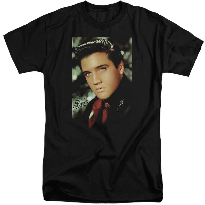 Epic Deals Elvis Presley Tall T-Shirt Dreamy Portrait Black Tee