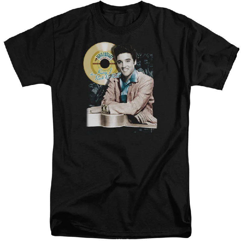 Unbeatable Prices Elvis Presley Tall T-Shirt Golden Records Black Tee