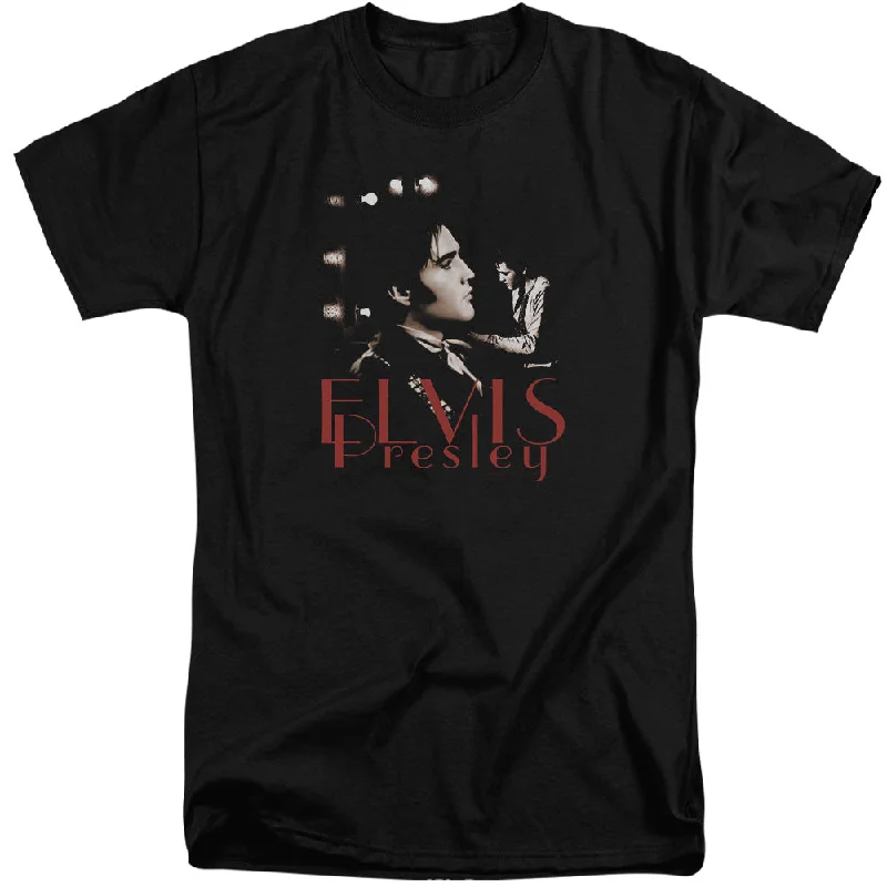 Price Reduction Elvis Presley Tall T-Shirt Memories Black Tee