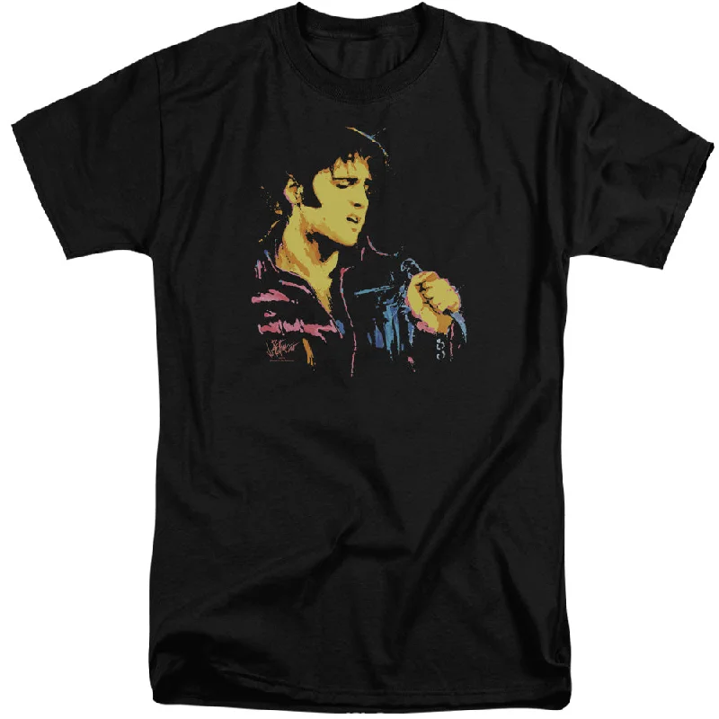 Big Discounts Elvis Presley Tall T-Shirt Neon Portrait Black Tee