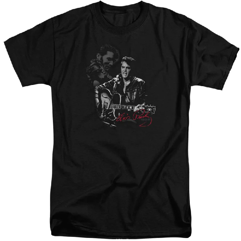 Price Meltdown Elvis Presley Tall T-Shirt Performance Black Tee