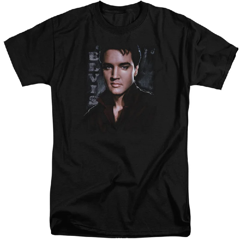 Instant Savings Elvis Presley Tall T-Shirt Serious Pose Black Tee