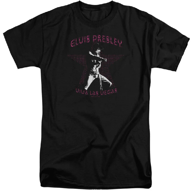 Exclusive Deal Elvis Presley Tall T-Shirt Star Viva Las Vegas Black Tee