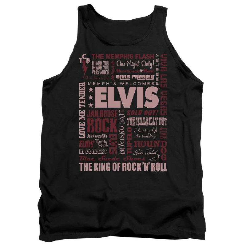 Act Fast Elvis Presley Tanktop Flashback Black Tank
