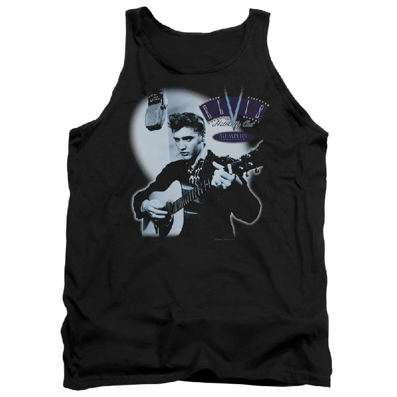 Don't Wait Elvis Presley Tanktop Hillbilly Cat Black Tank