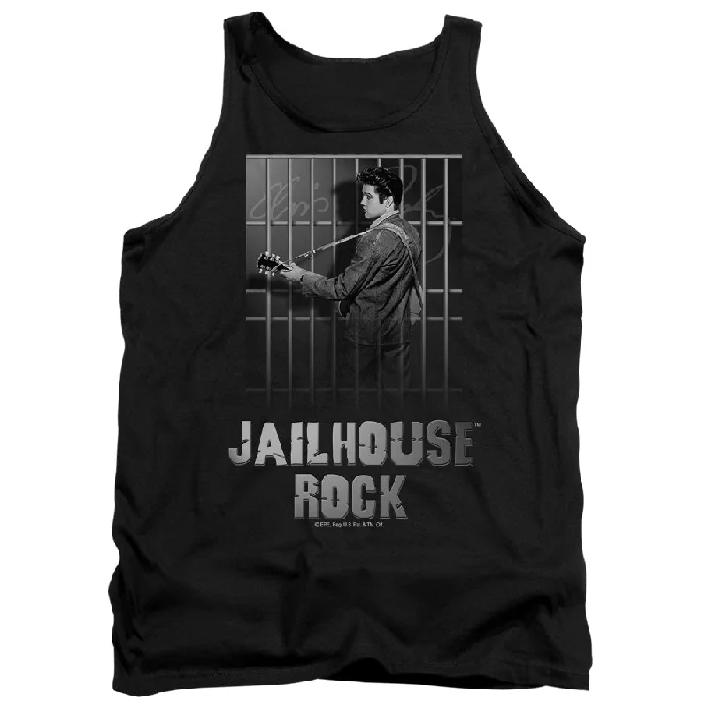 Final Clearance Elvis Presley Tanktop Jailhouse Rock Black Tank