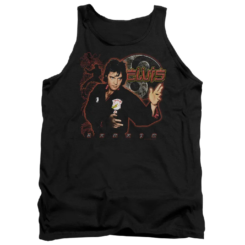 Quick Sale Elvis Presley Tanktop Karate Black Tank