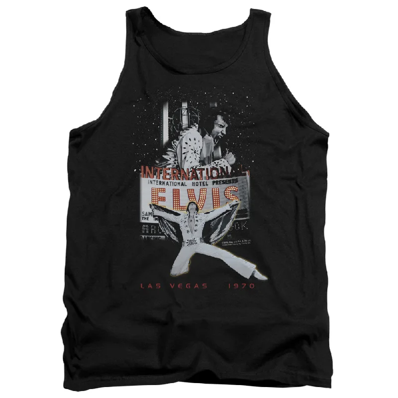 Price Break Elvis Presley Tanktop Las Vegas 1970 Black Tank