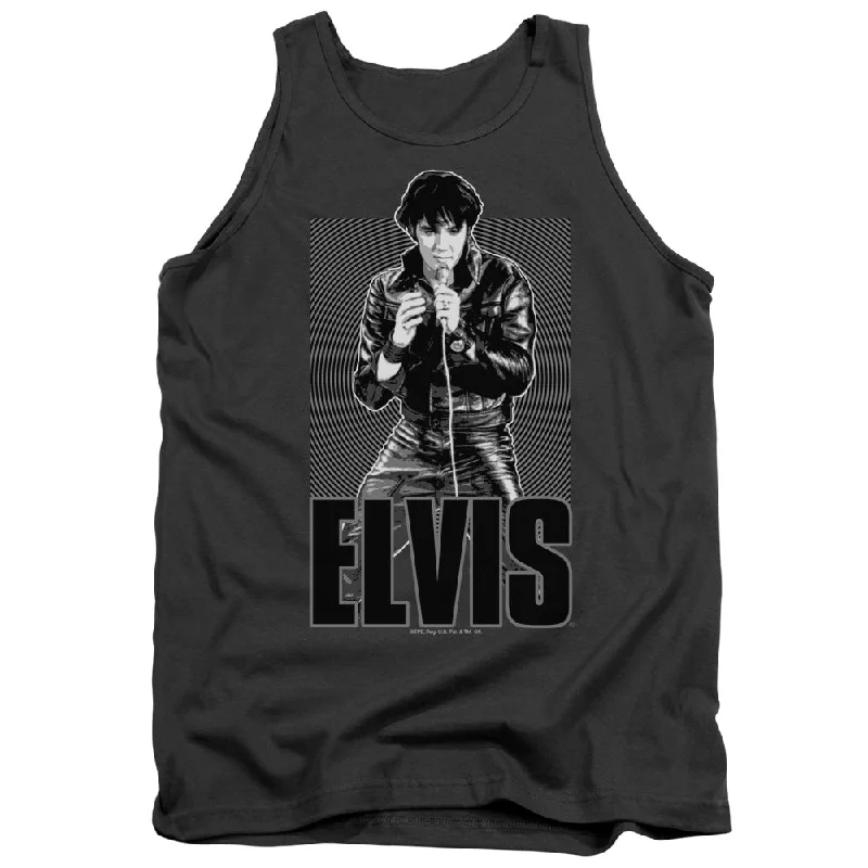 Sneak Peek Sale Elvis Presley Tanktop Leather Jacket Charcoal Tank