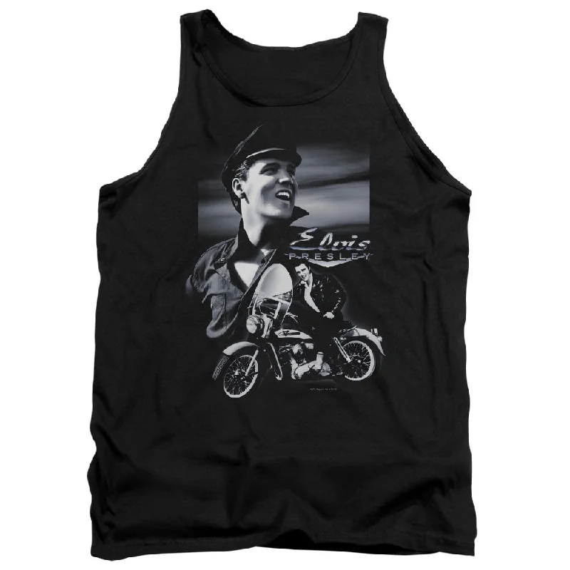 Instant Discount Elvis Presley Tanktop Motorcycle Black Tank
