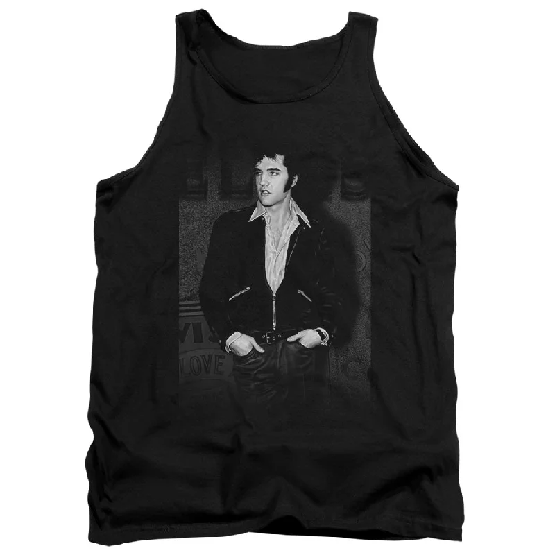 Bargain Prices Elvis Presley Tanktop Posing Black Tank