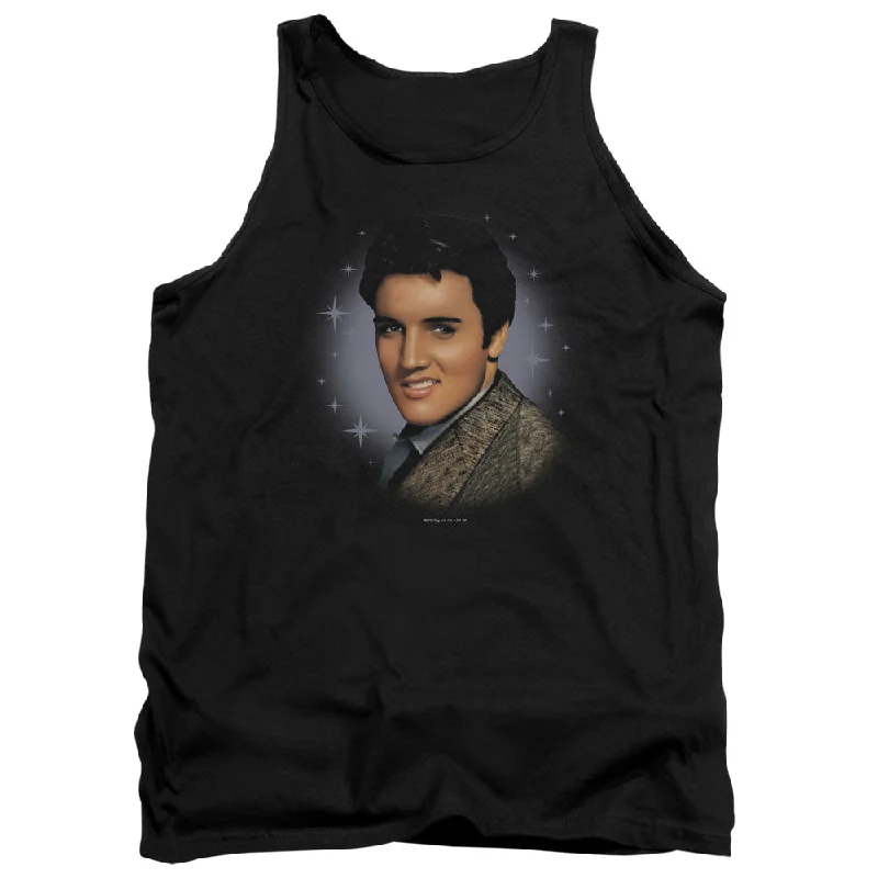 Special Price Elvis Presley Tanktop Star Portrait Black Tank