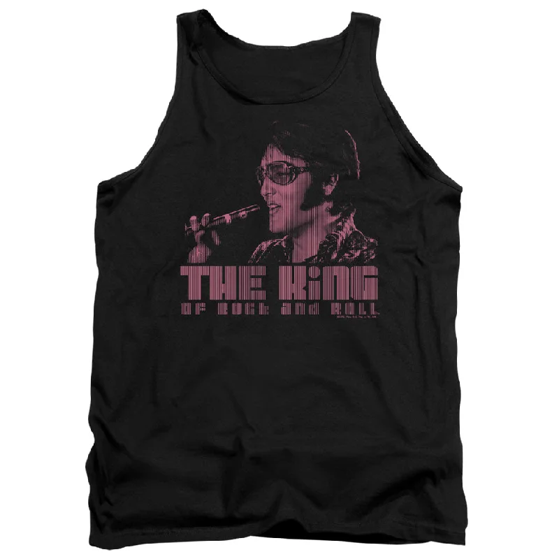 New Markdowns Elvis Presley Tanktop The King Black Tank