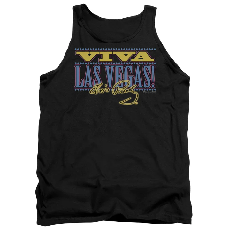Online Only Elvis Presley Tanktop Viva Las Vegas Black Tank