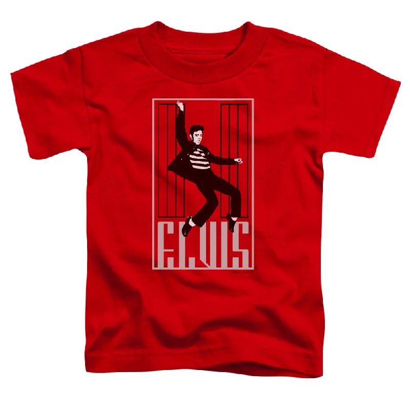 Savings Spectacular Elvis Presley Toddler T-Shirt Dancing Jailhouse Rock Red Tee