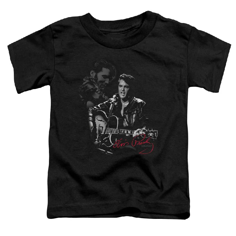 Limited Availability Elvis Presley Toddler T-Shirt Performance Black Tee