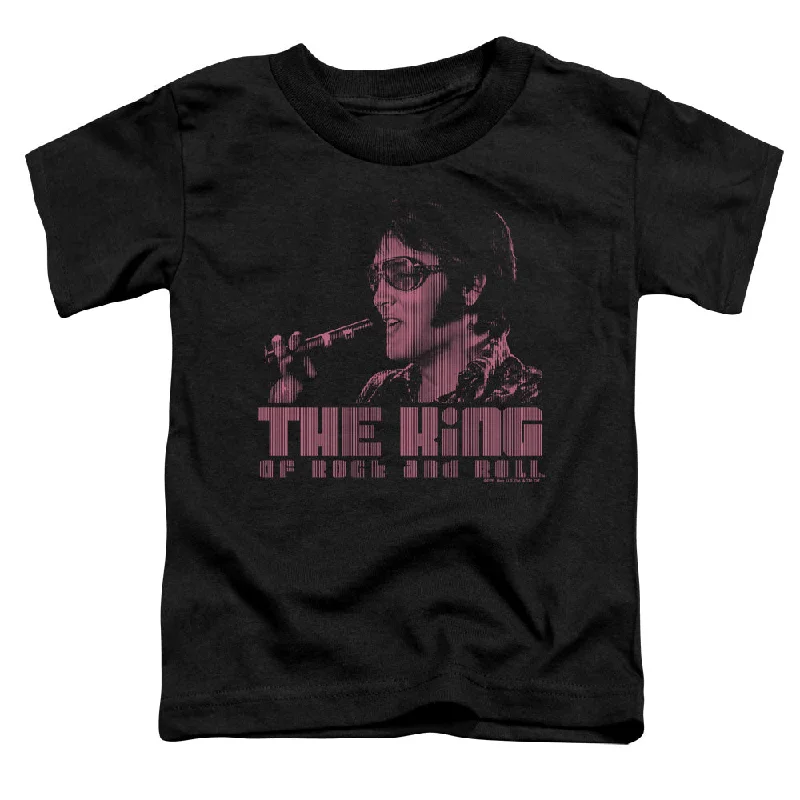 Price Cut Elvis Presley Toddler T-Shirt The King Black Tee
