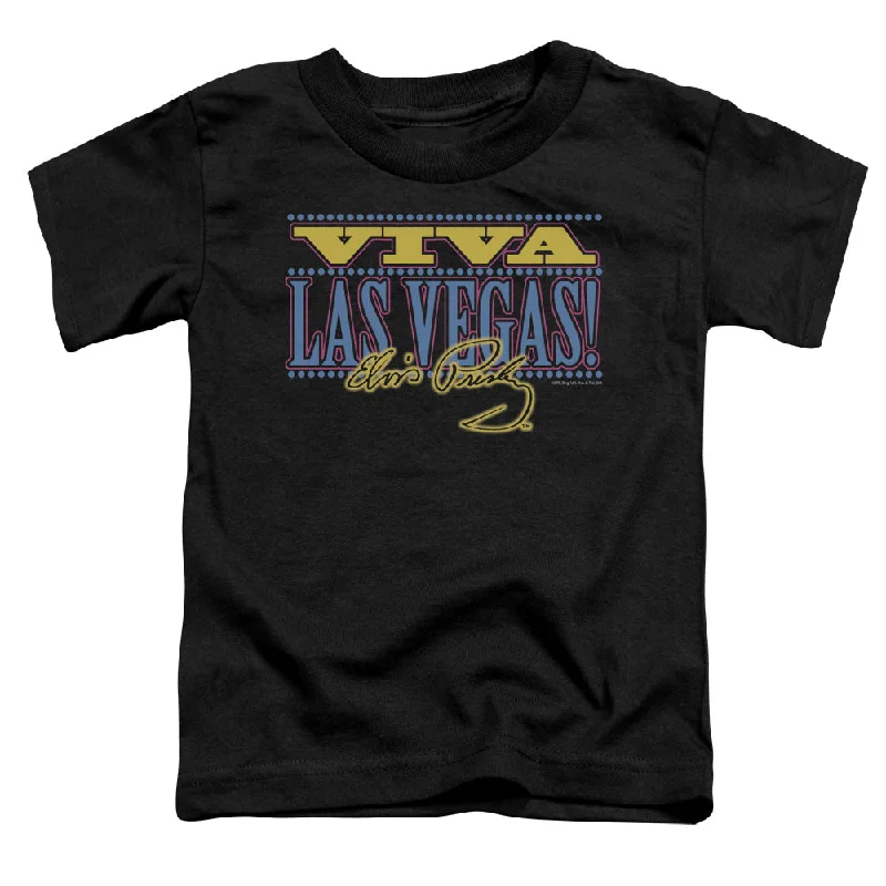 Now or Never Elvis Presley Toddler T-Shirt Viva Las Vegas Black Tee