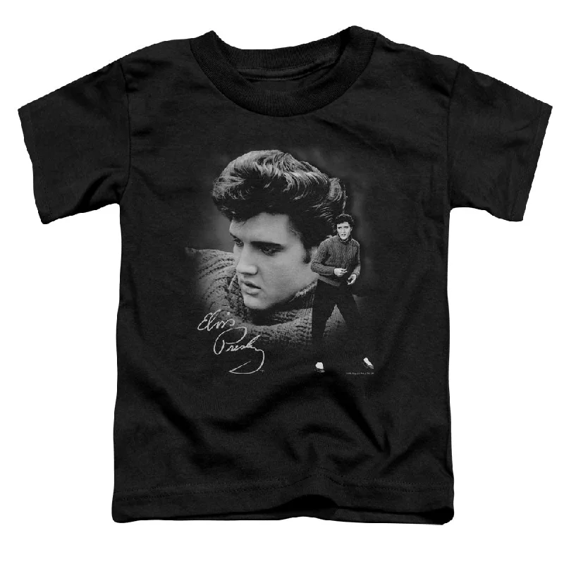Fantastic Offers Elvis Presley Toddler T-Shirt Wearing Sweater Black Tee