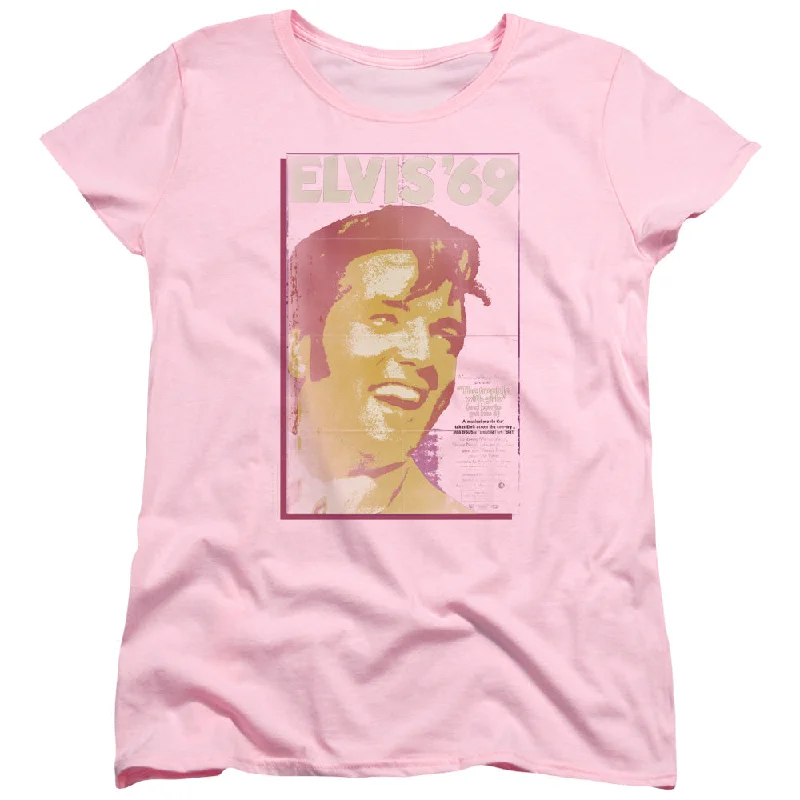 Final Sale Elvis Presley Womens T-Shirt The Trouble with Girls Pink Tee