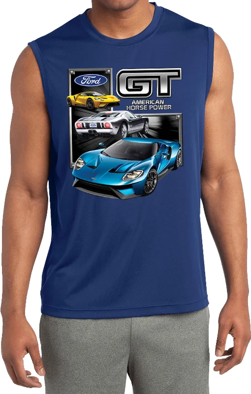 Overstock Ford GT Supercar Sleeveless Competitor Shirt