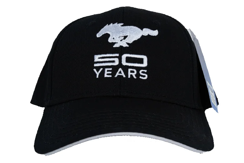 Don't Wait Ford Mustang Hat 50th Anniversary Embroidered Cap