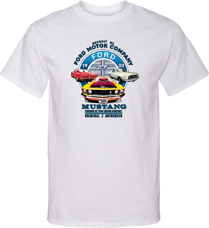 Bonus Savings Ford Mustang Vintage Collage Tall Shirt