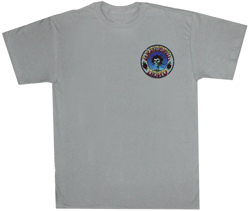 Limited Availability Grateful Dead T-Shirt Skull and Roses Silver Tee