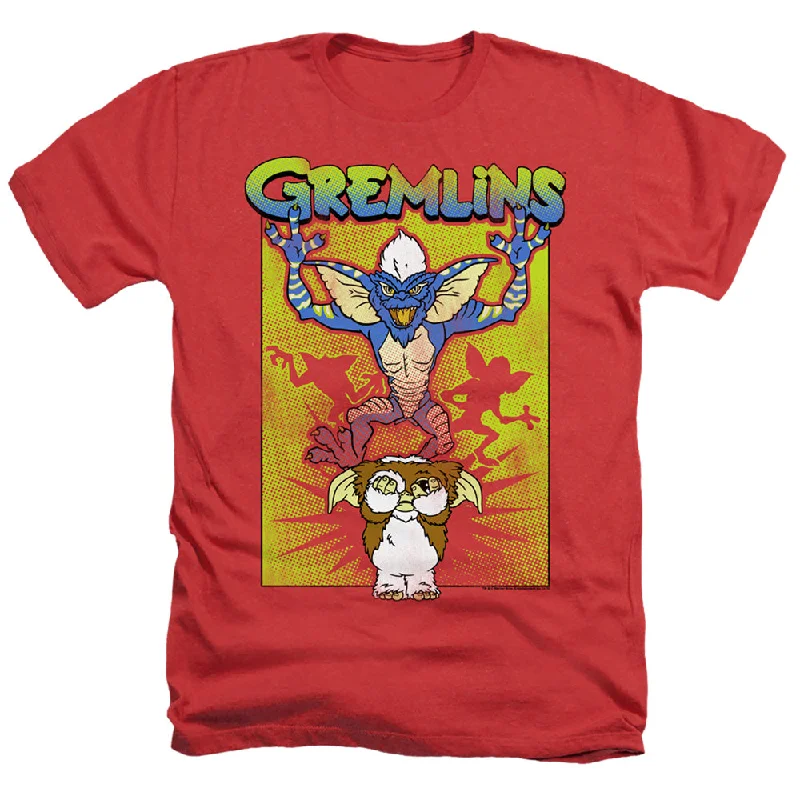 Huge Savings Gremlins 2 Heather T-Shirt Gizmo's Afraid Red Tee