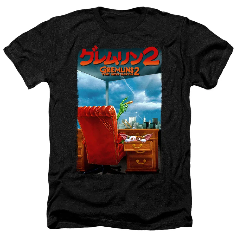 Price Reduction Gremlins 2 Heather T-Shirt Japanese Poster Black Tee