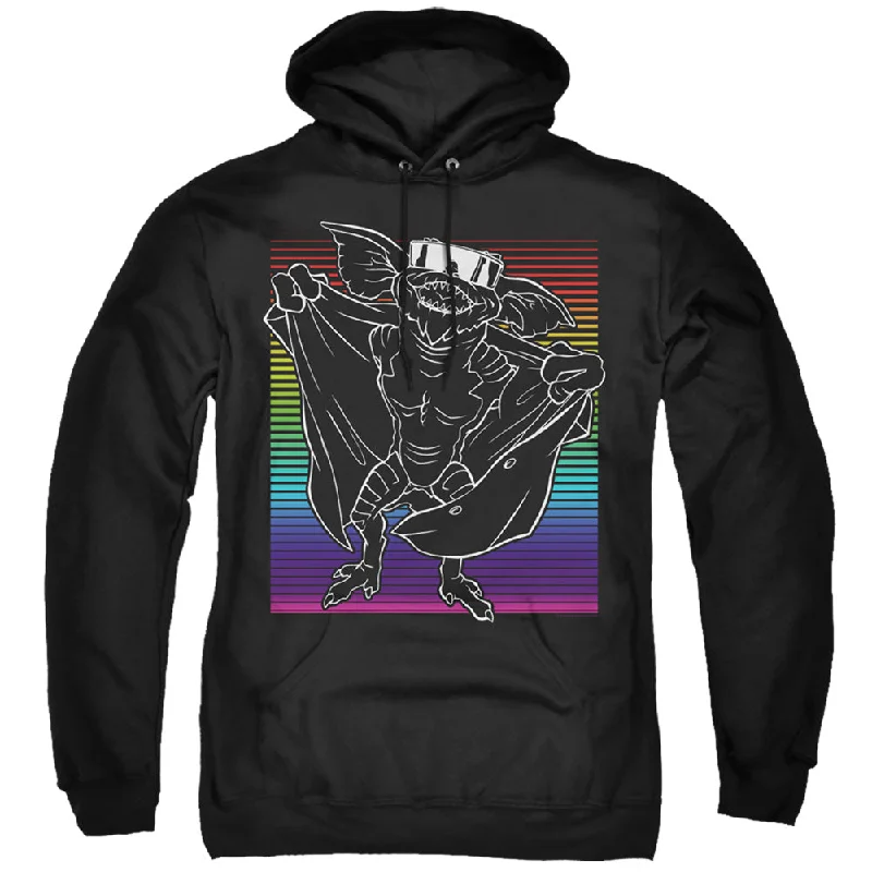 Deal Mania Gremlins 2 Hoodie Flasher Neon Rainbow Black Hoody