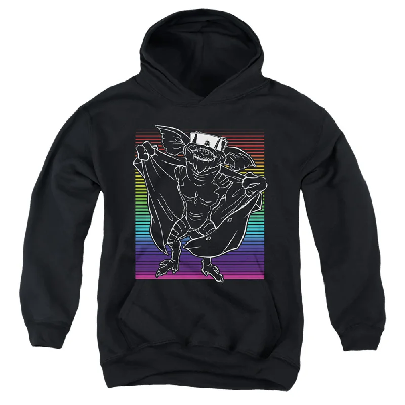 Big Discounts Gremlins 2 Kids Hoodie Flasher Neon Rainbow Black Hoody