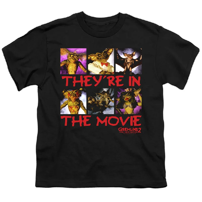 Exclusive Offers Gremlins 2 Kids T-Shirt They're in the Movie Black Tee