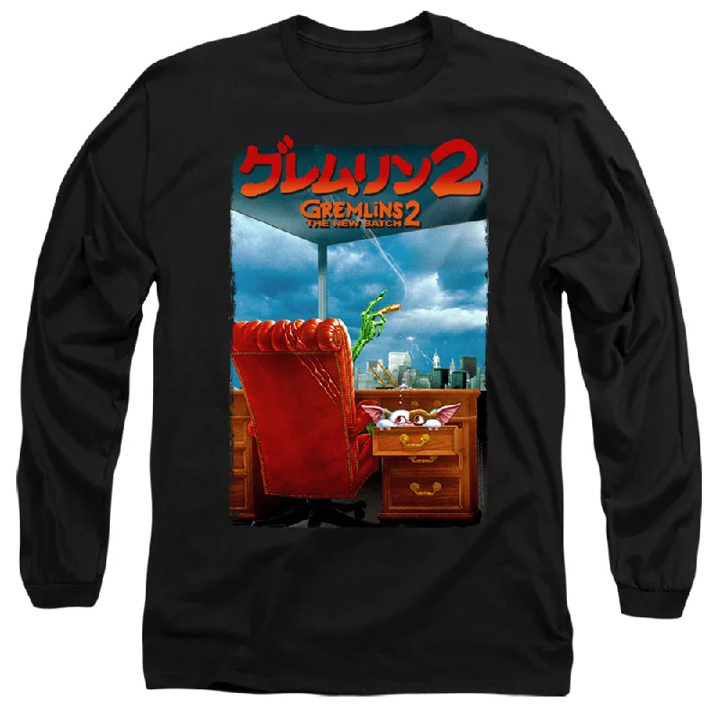 Price Rollback Gremlins 2 Long Sleeve T-Shirt Japanese Poster Black Tee