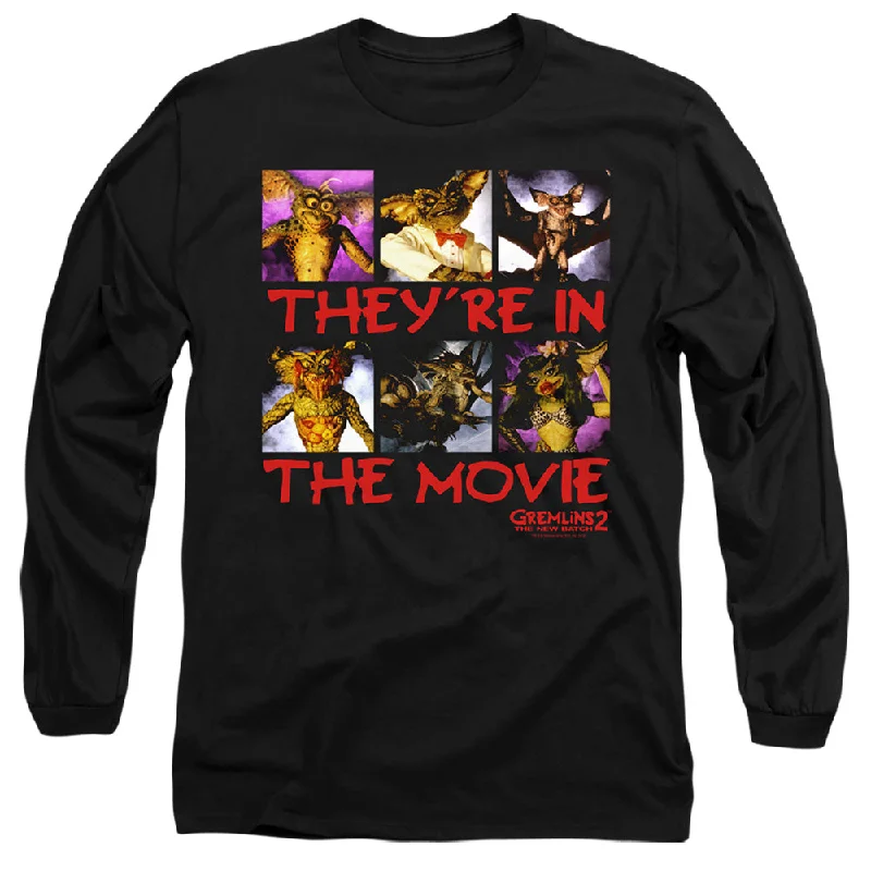 Big Savings Gremlins 2 Long Sleeve T-Shirt They're in the Movie Black Tee
