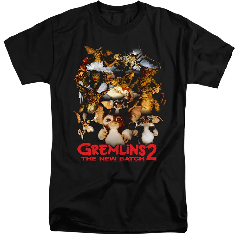The Best Prices Gremlins 2 Tall T-Shirt Mogwai Crew Black Tee